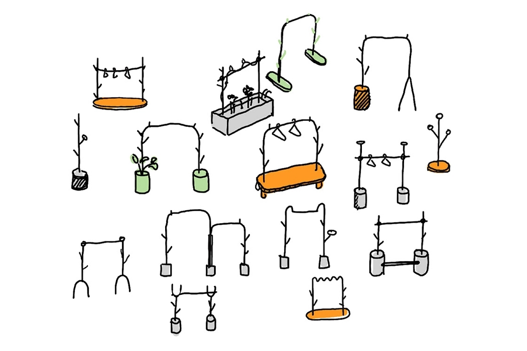 coat hanger，tree，Wall hanging，