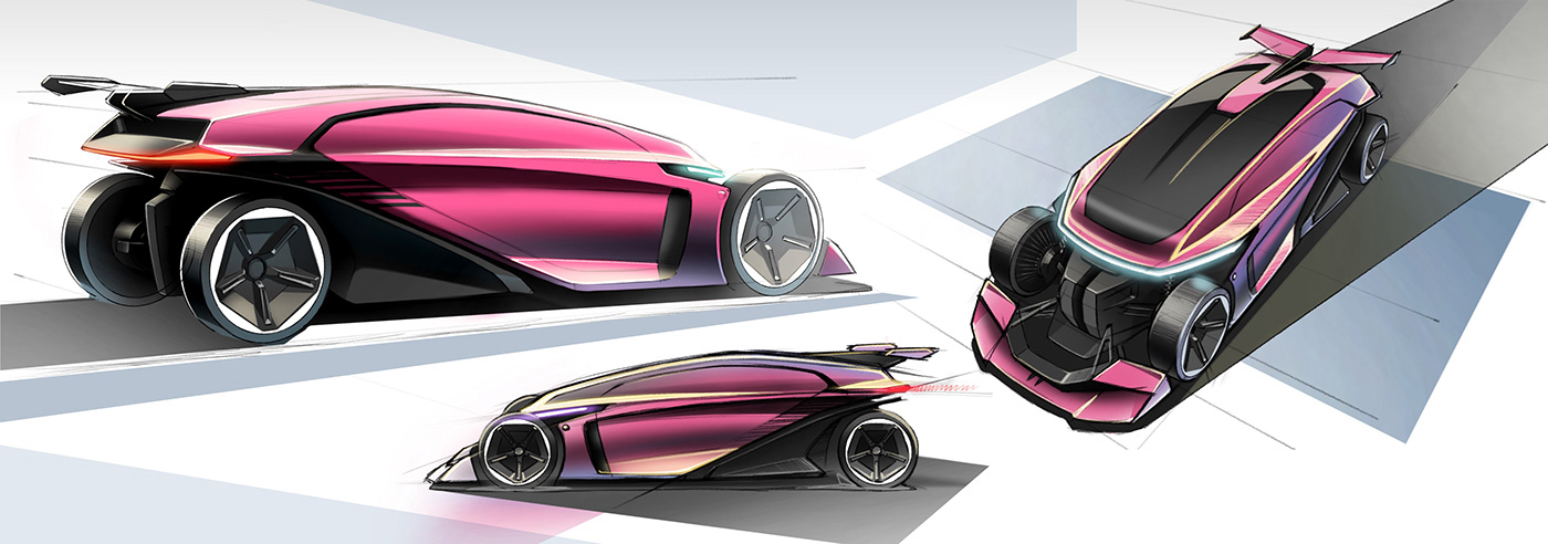 berk middle，Electric sports car，Automatic driving，