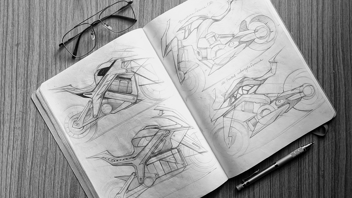 Electric vehicle，Graffiti，mobility，sketch，