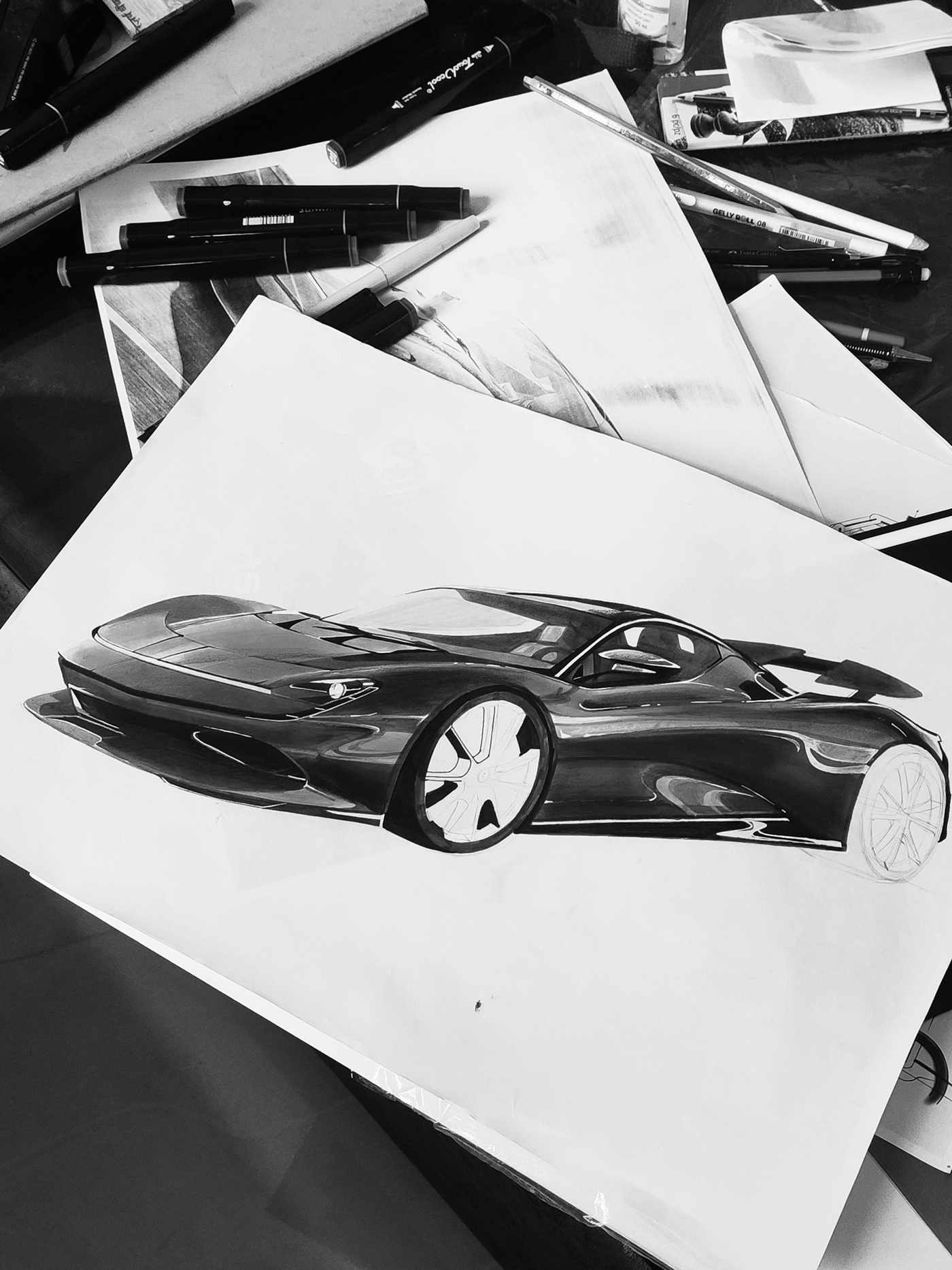 Electric vehicle，Graffiti，mobility，sketch，