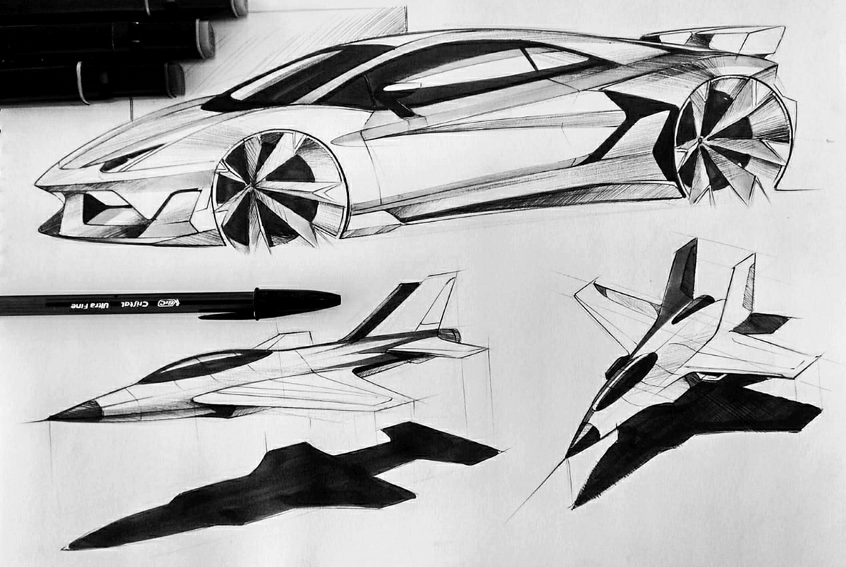 Electric vehicle，Graffiti，mobility，sketch，