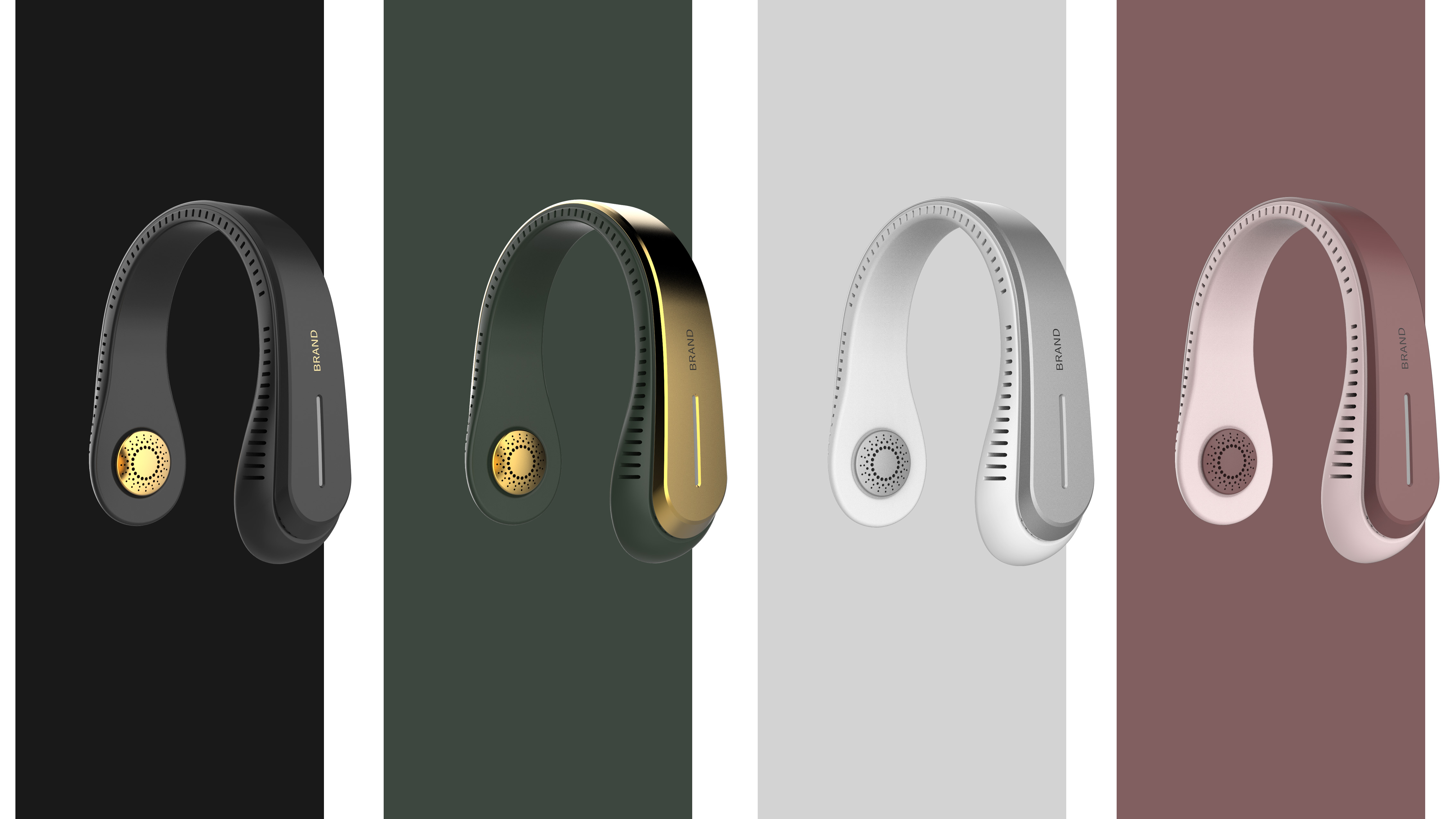 Hanging neck fan design，