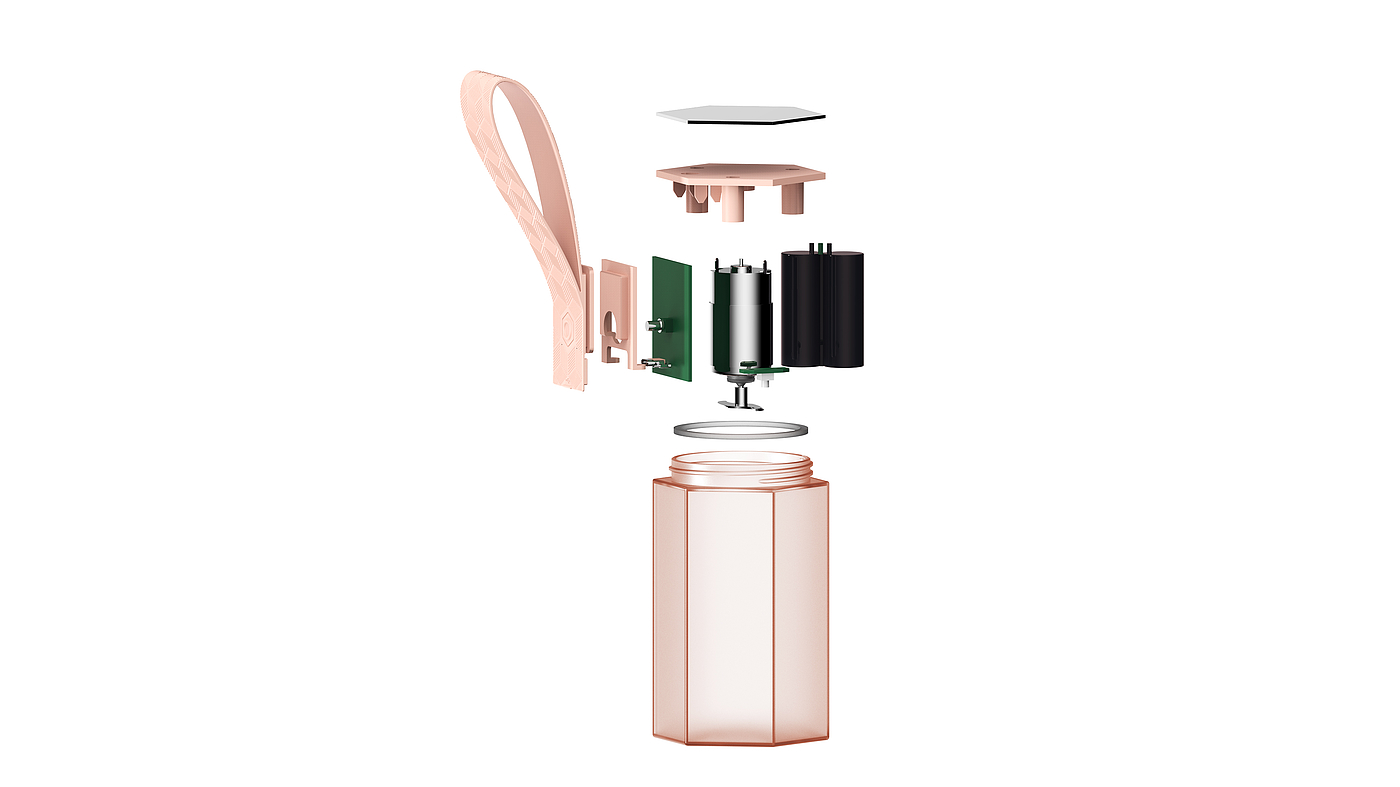 Portable juicing cup，iDEAMAN，Good simple geometry，Personality trend，