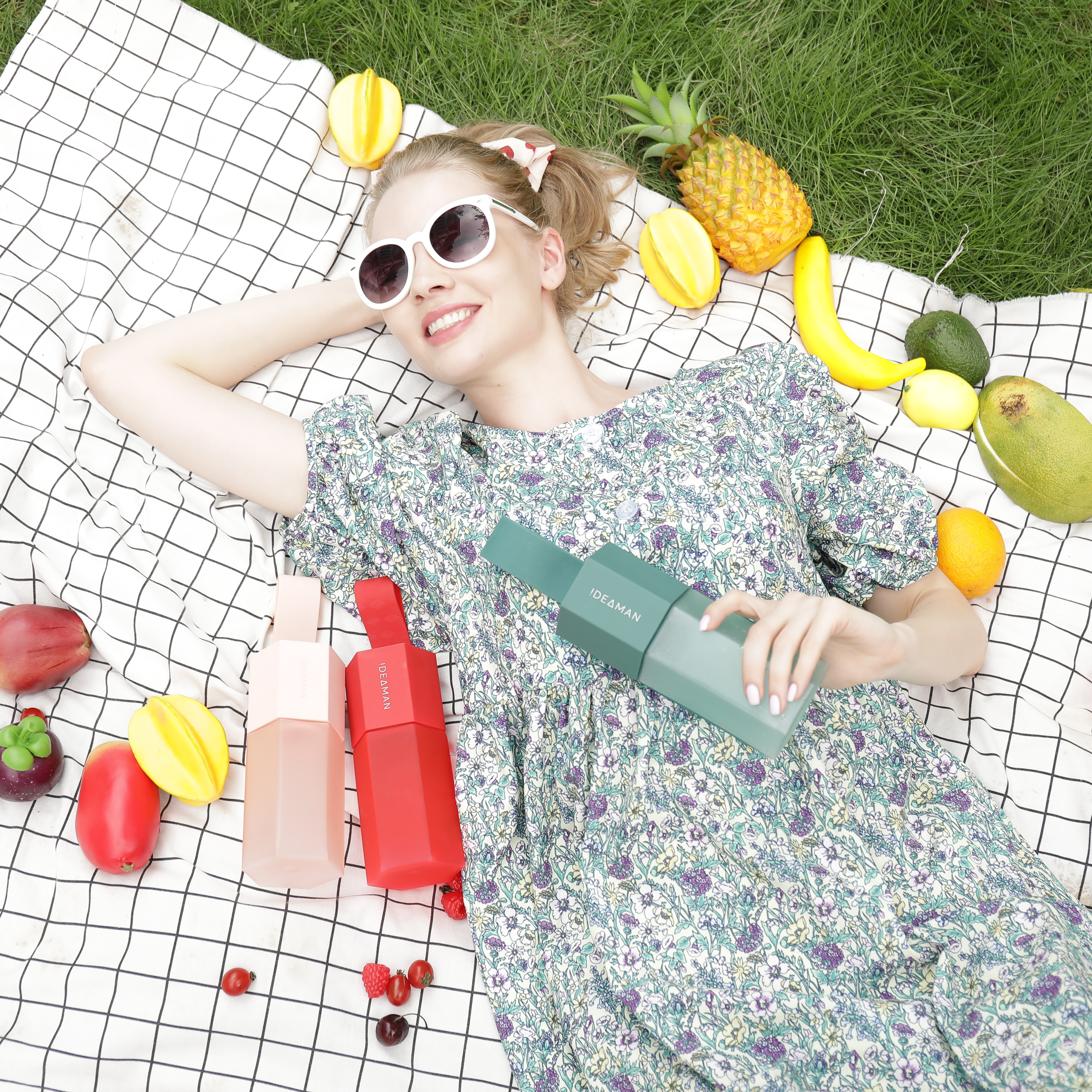 Portable juicing cup，iDEAMAN，Good simple geometry，Personality trend，