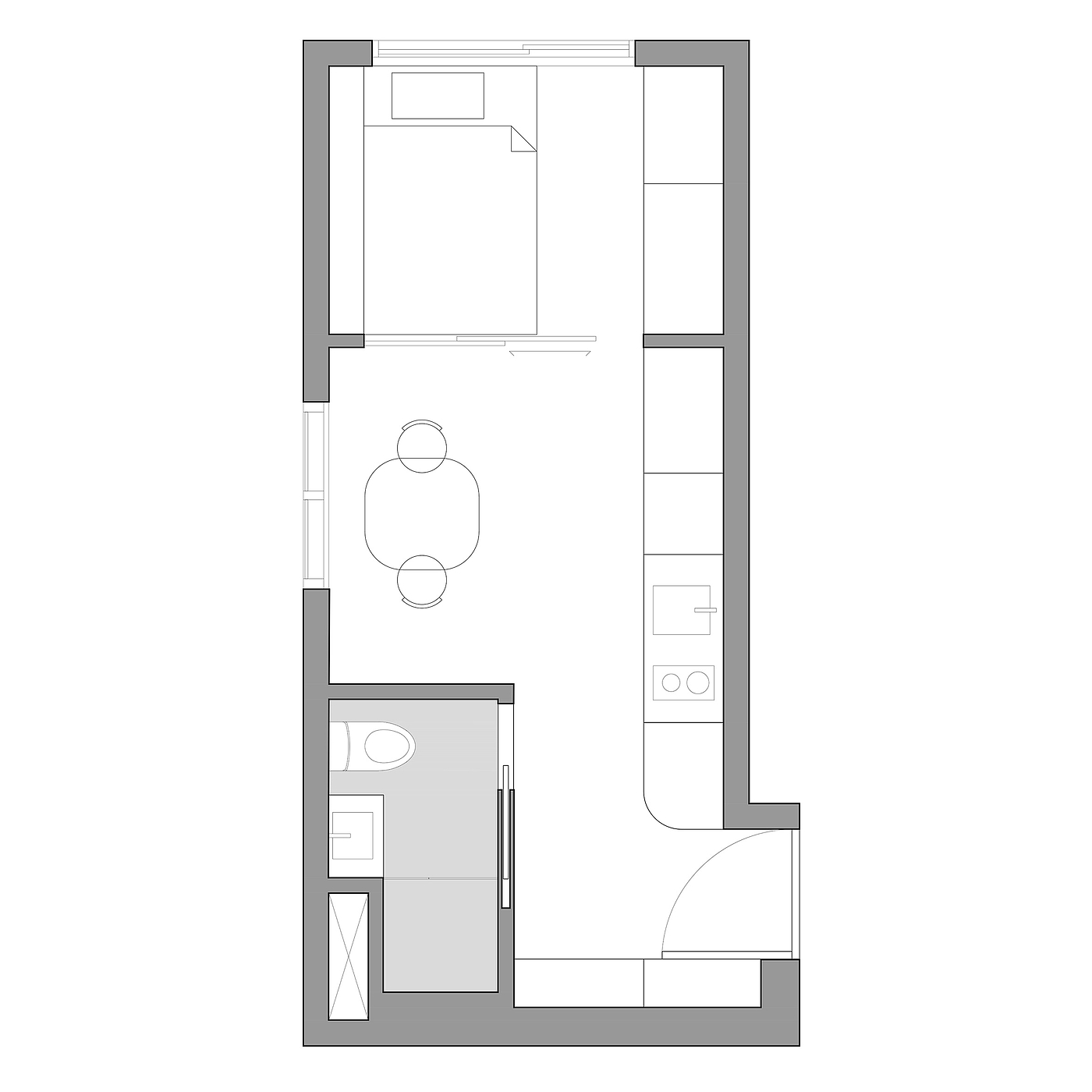 LIFE micro，apartment，neat，simple，Private space，