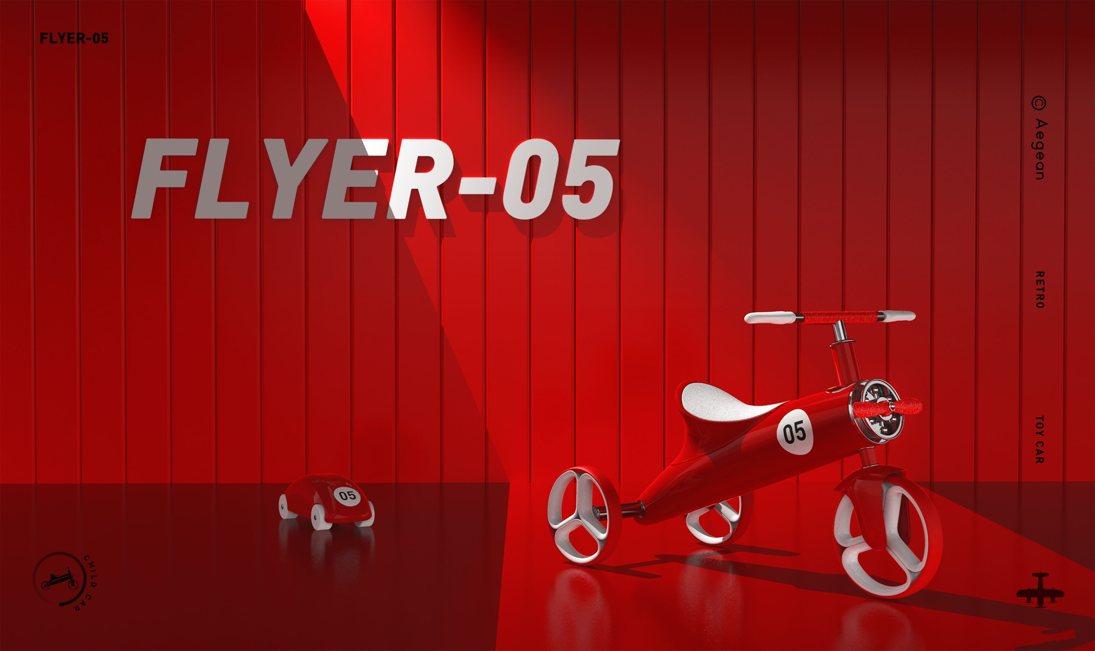 Retro, flying, stroller，