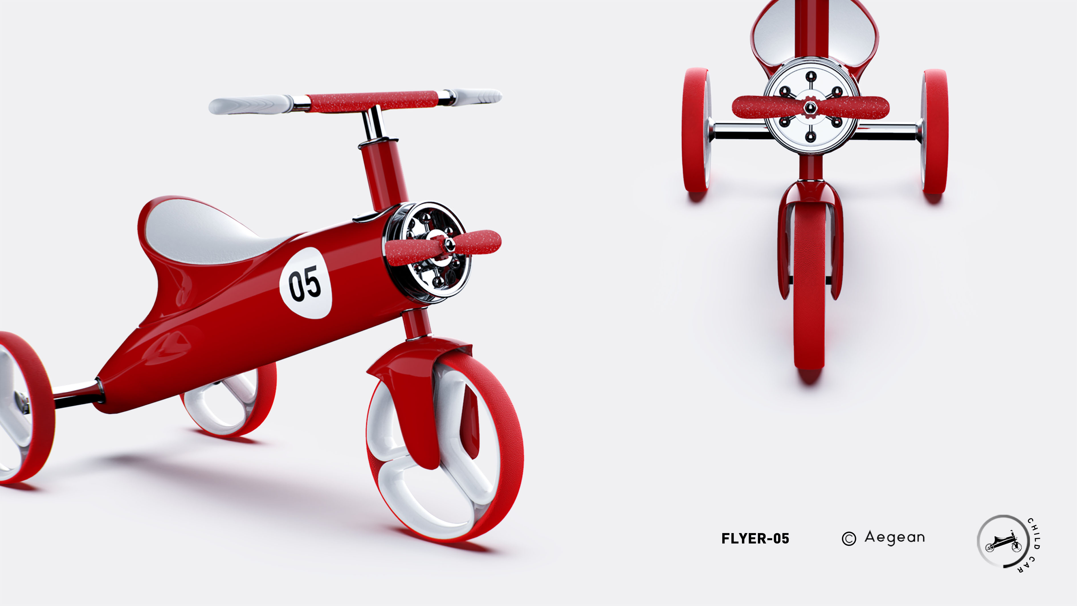 Retro, flying, stroller，