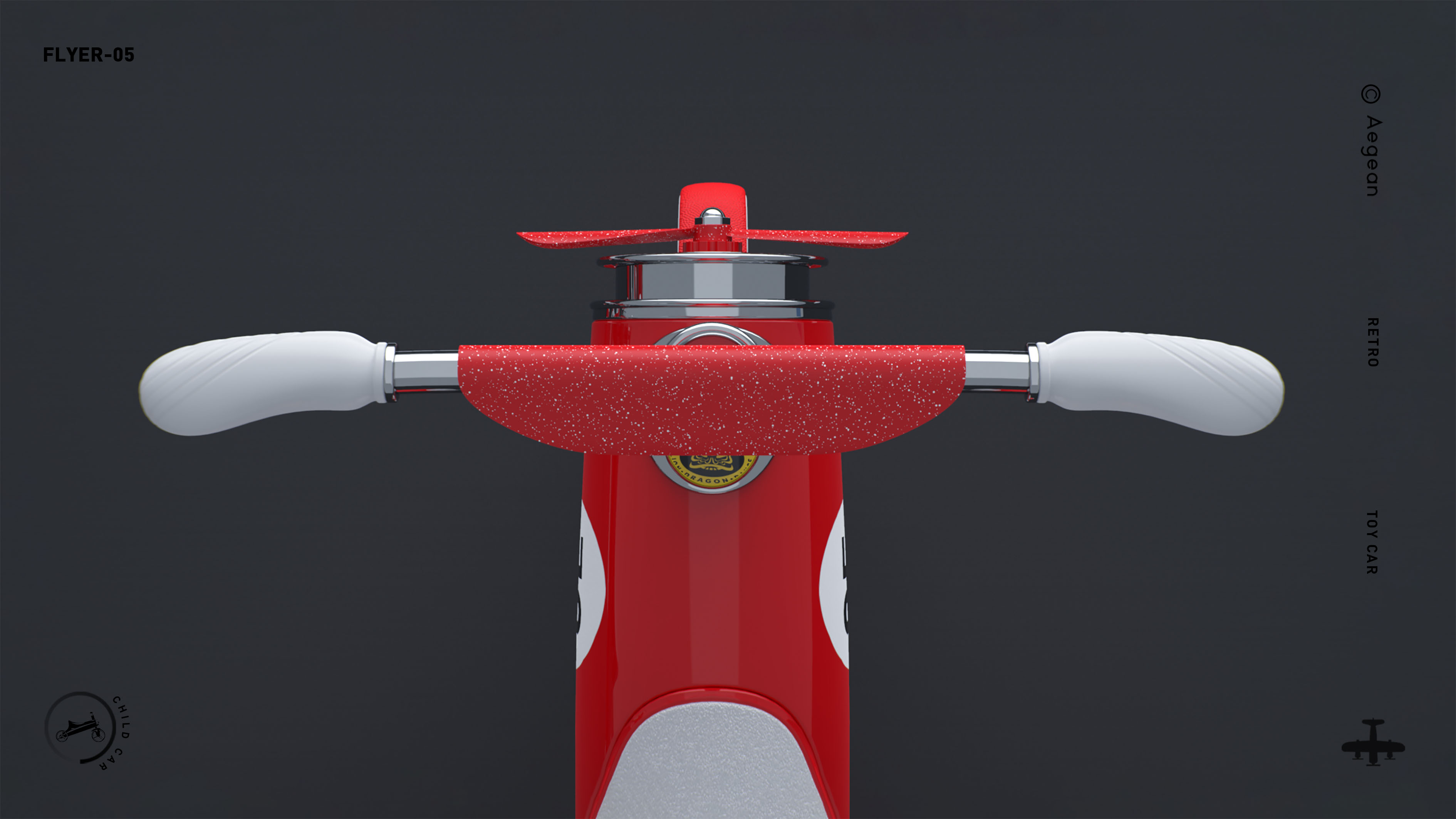 Retro, flying, stroller，