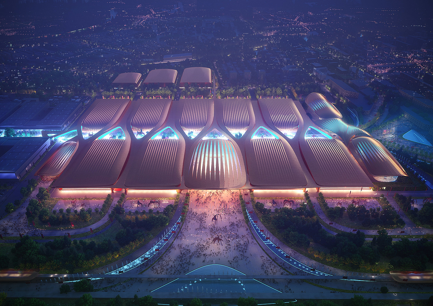 Convention and Exhibition Center，hotel，China，traditional architecture ，