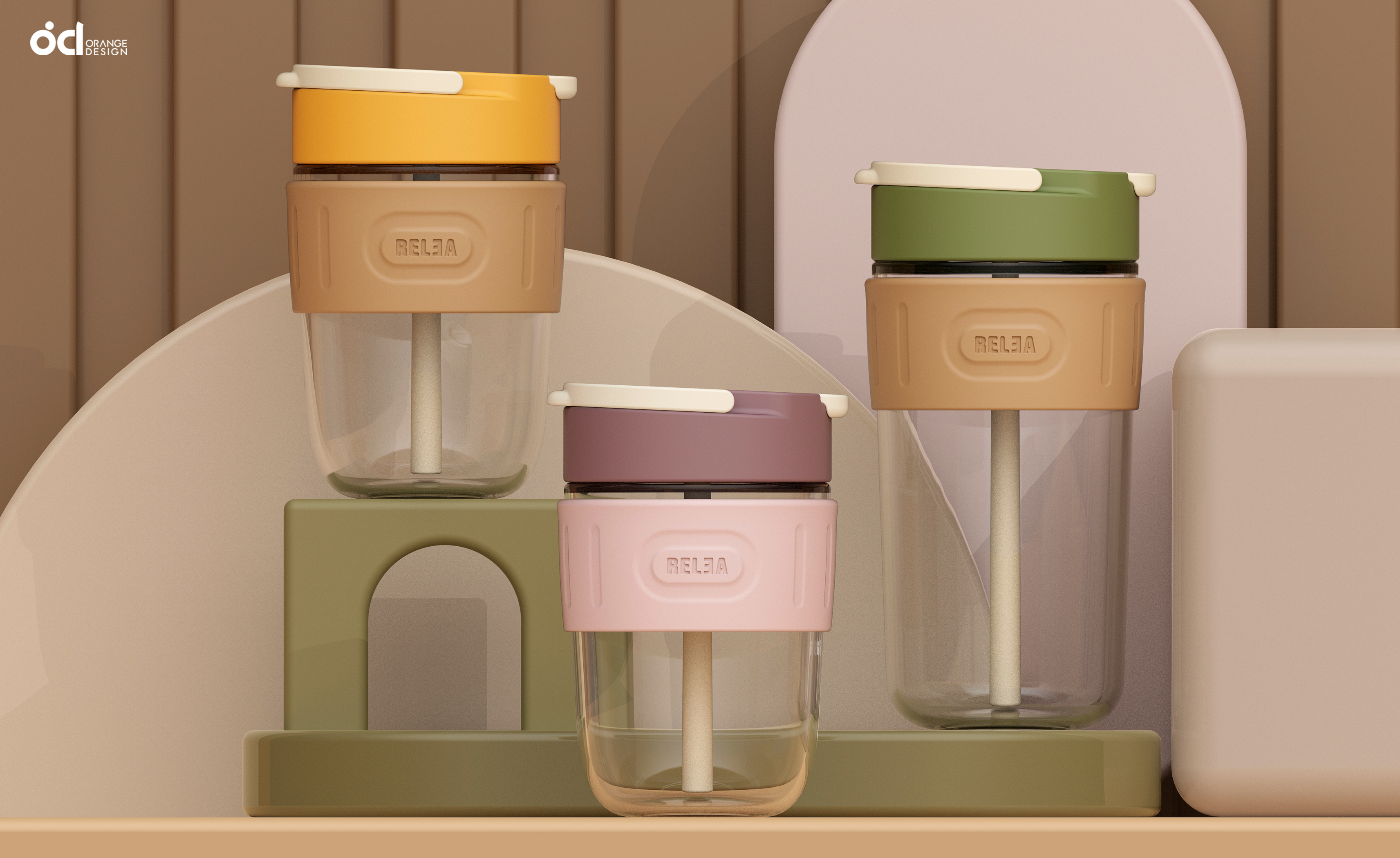 Double cup mouth, one cup for both purposes，