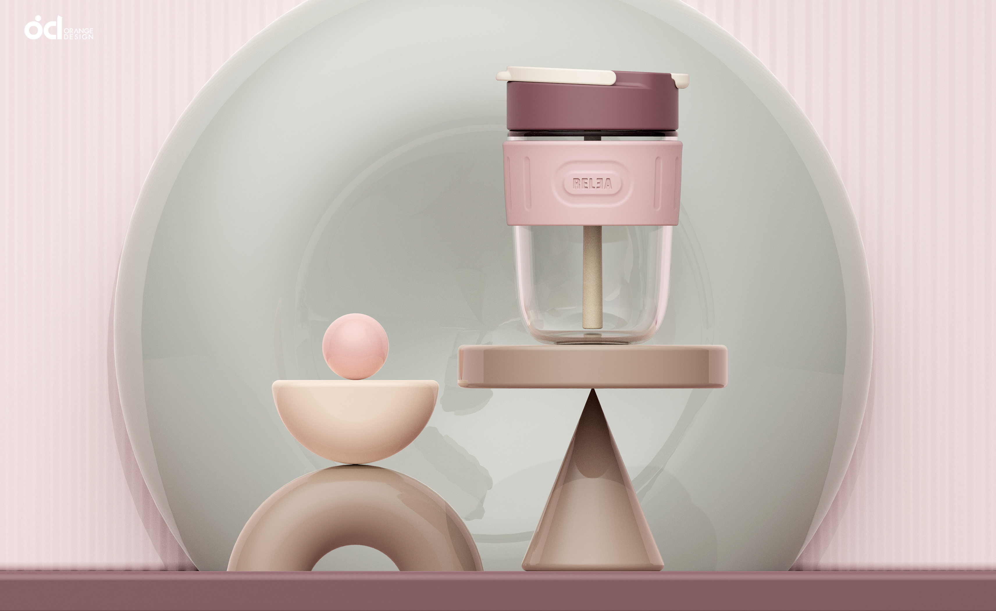 Double cup mouth, one cup for both purposes，