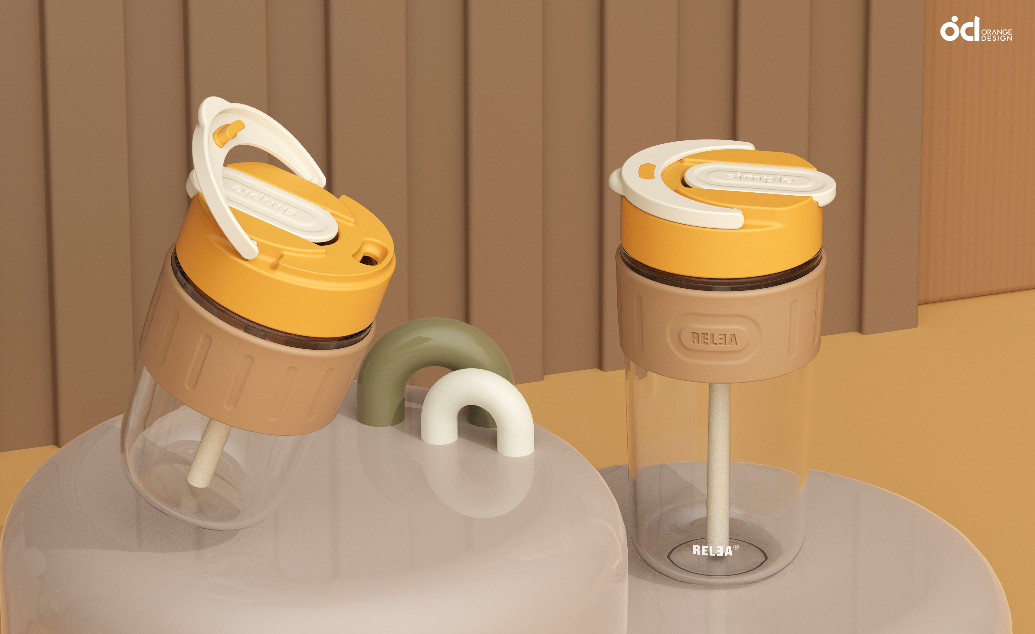 Double cup mouth, one cup for both purposes，