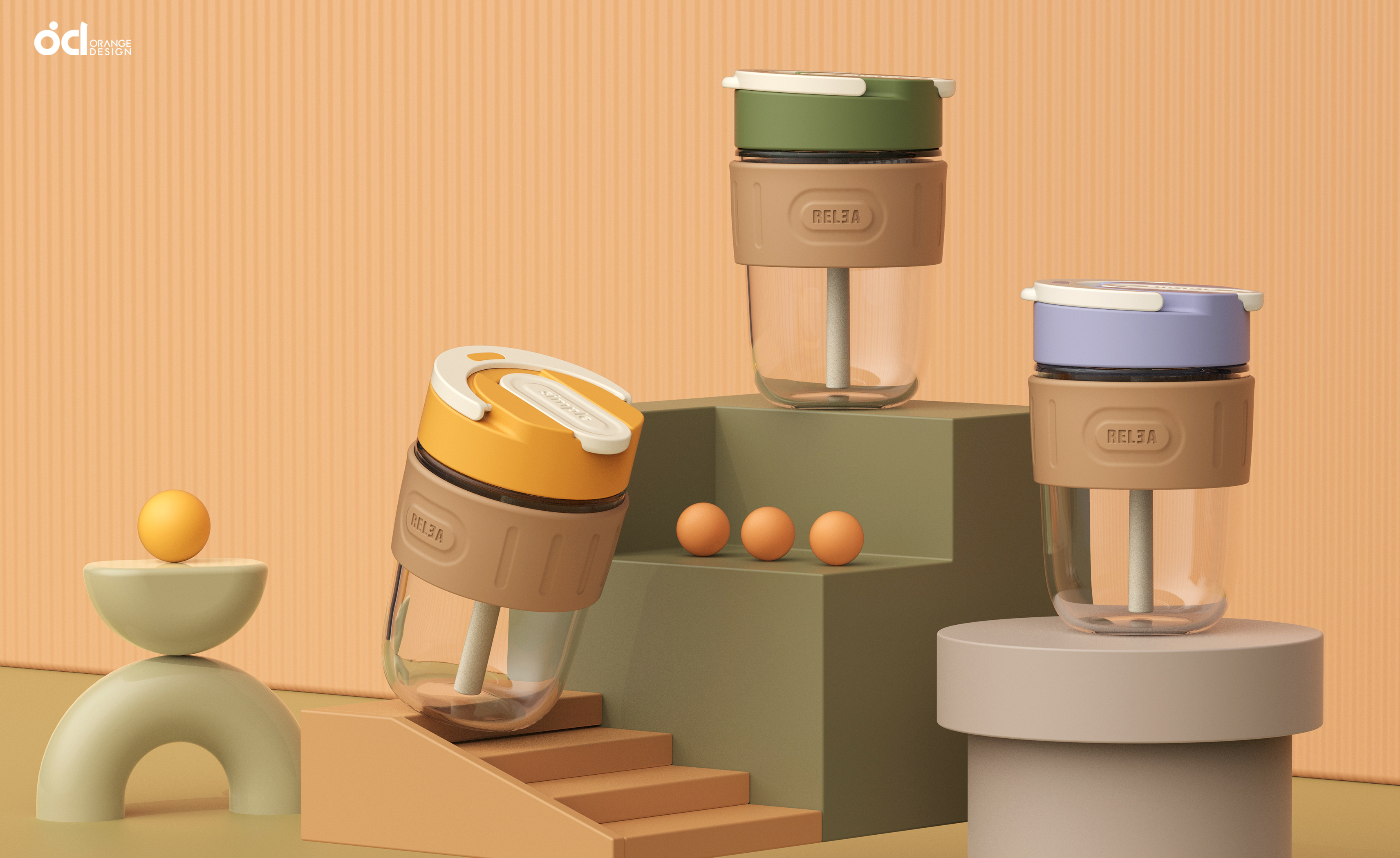 Double cup mouth, one cup for both purposes，