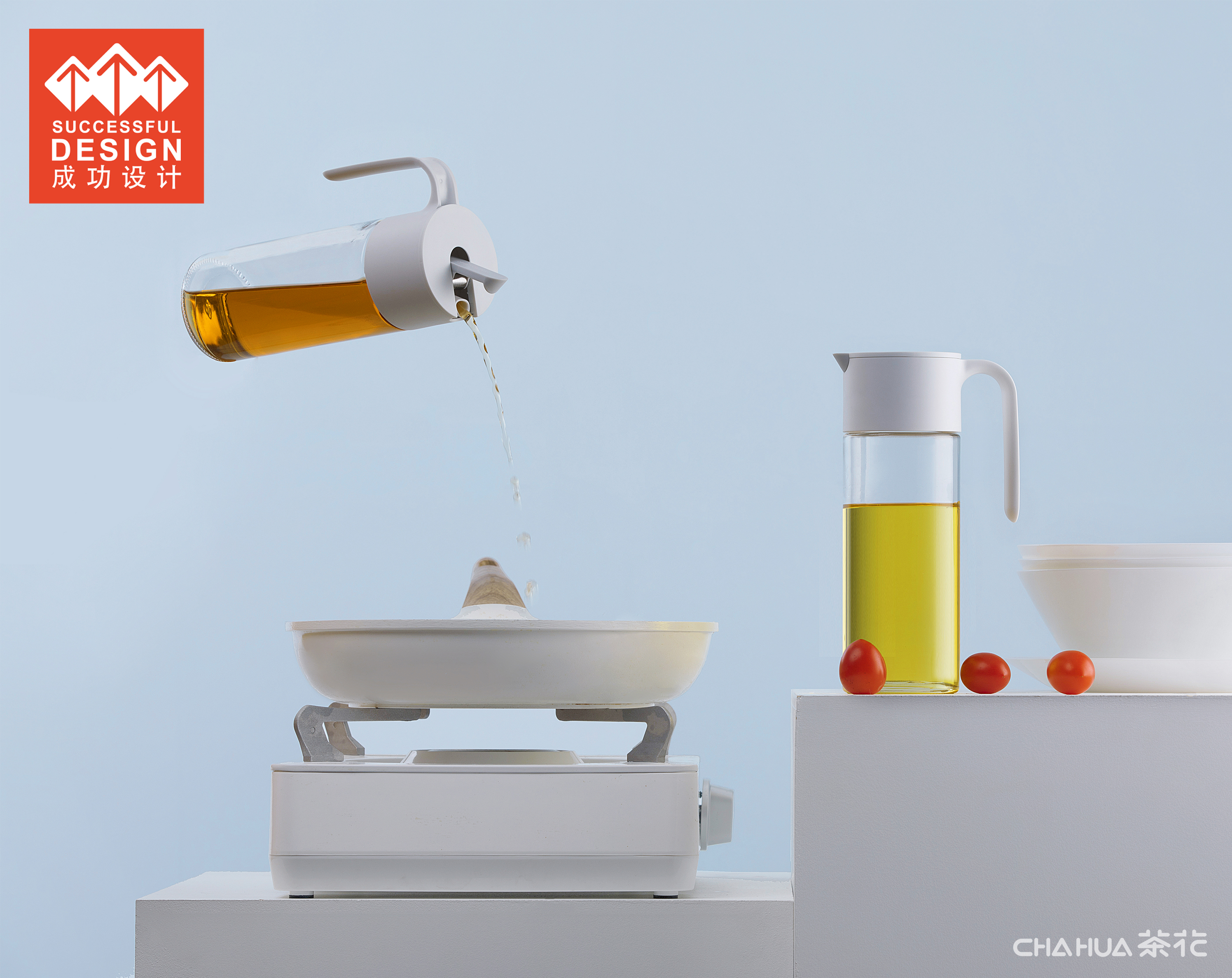 kitchen，Antibacterial Technology，Silver ion，Oil pot，Plastic，Camellia，Home Furnishing，industrial design，