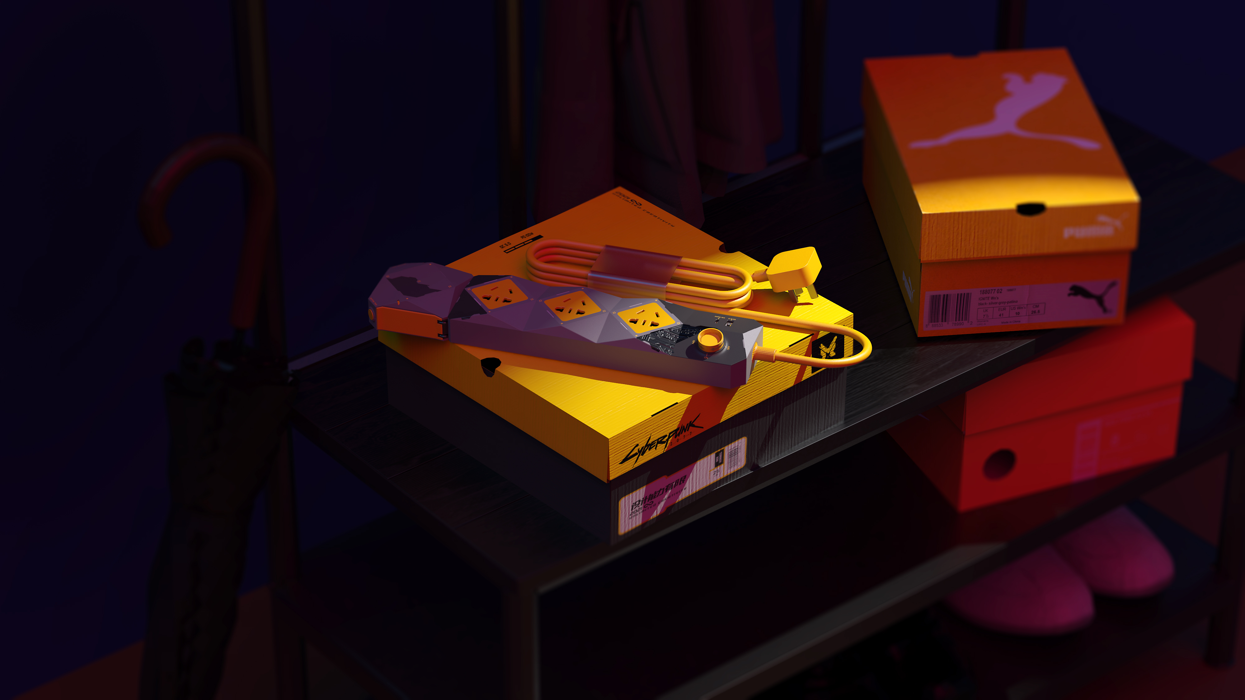 Cyberpunk 2077，Keyshot rendering，industrial design，sporting facilities，Chaopin，