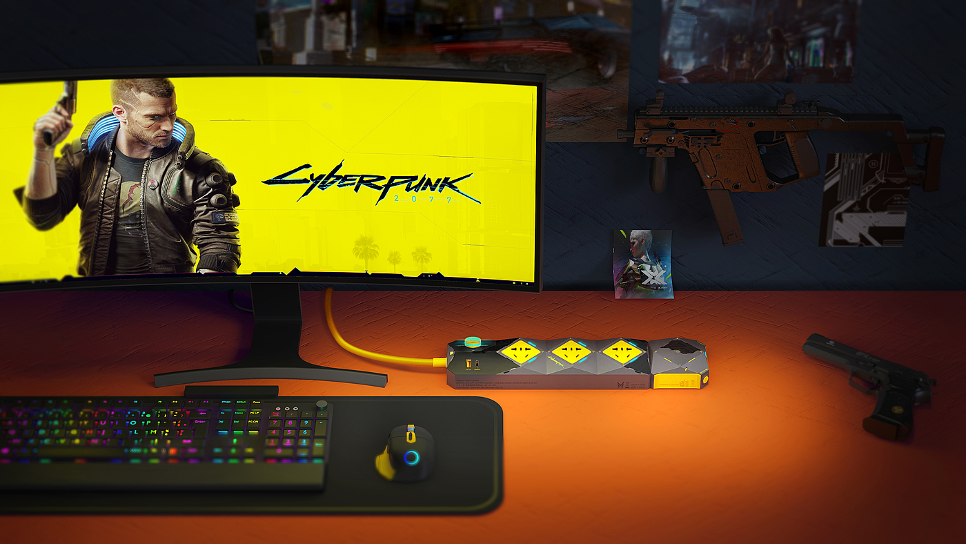 Cyberpunk 2077，Keyshot rendering，industrial design，sporting facilities，Chaopin，