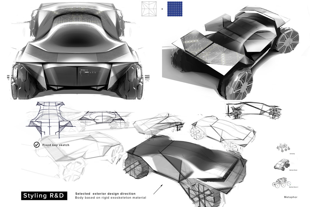 automobile，Concept Car，industrial design，Tesla，science fiction，
