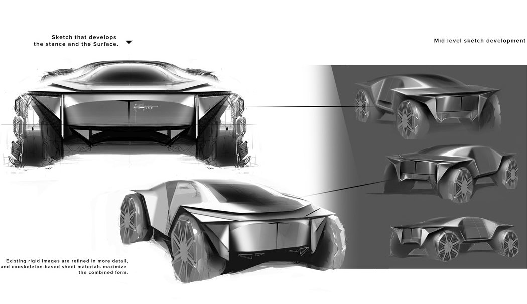 automobile，Concept Car，industrial design，Tesla，science fiction，