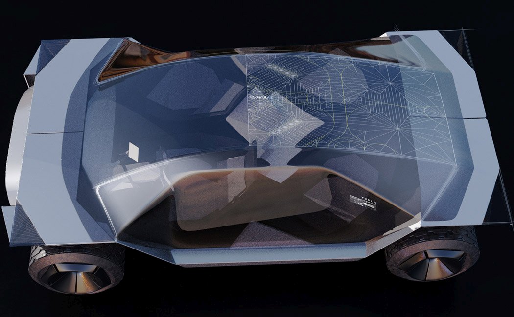 automobile，Concept Car，industrial design，Tesla，science fiction，