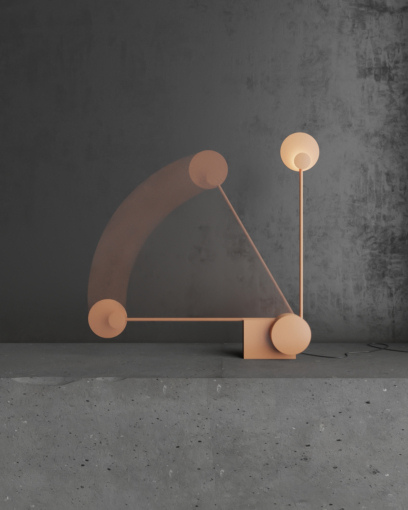 Simple table lamp，sun，Interactive table lamp，Adjust brightness，