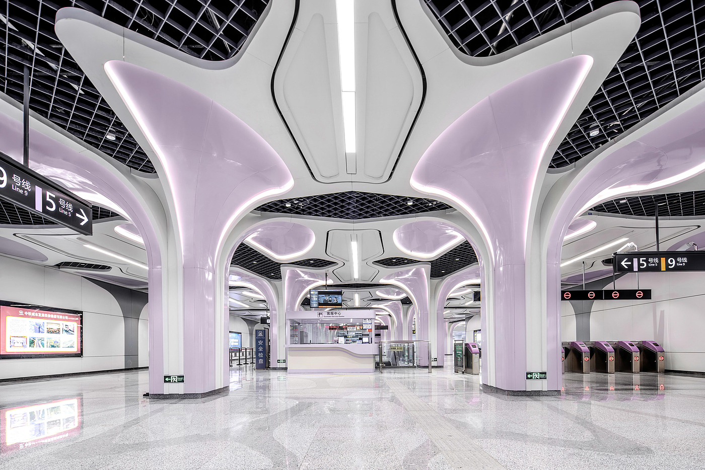 Metro Station，Silk weaving tradition，Architecture，indoor，