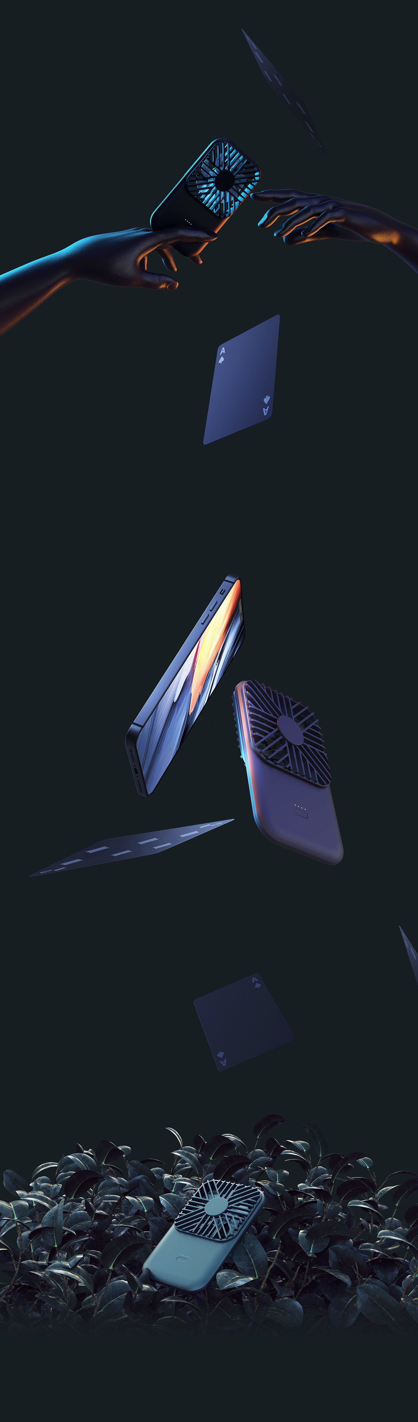 Industrial product design，Small fan，Product keyshot rendering，Chaopin，