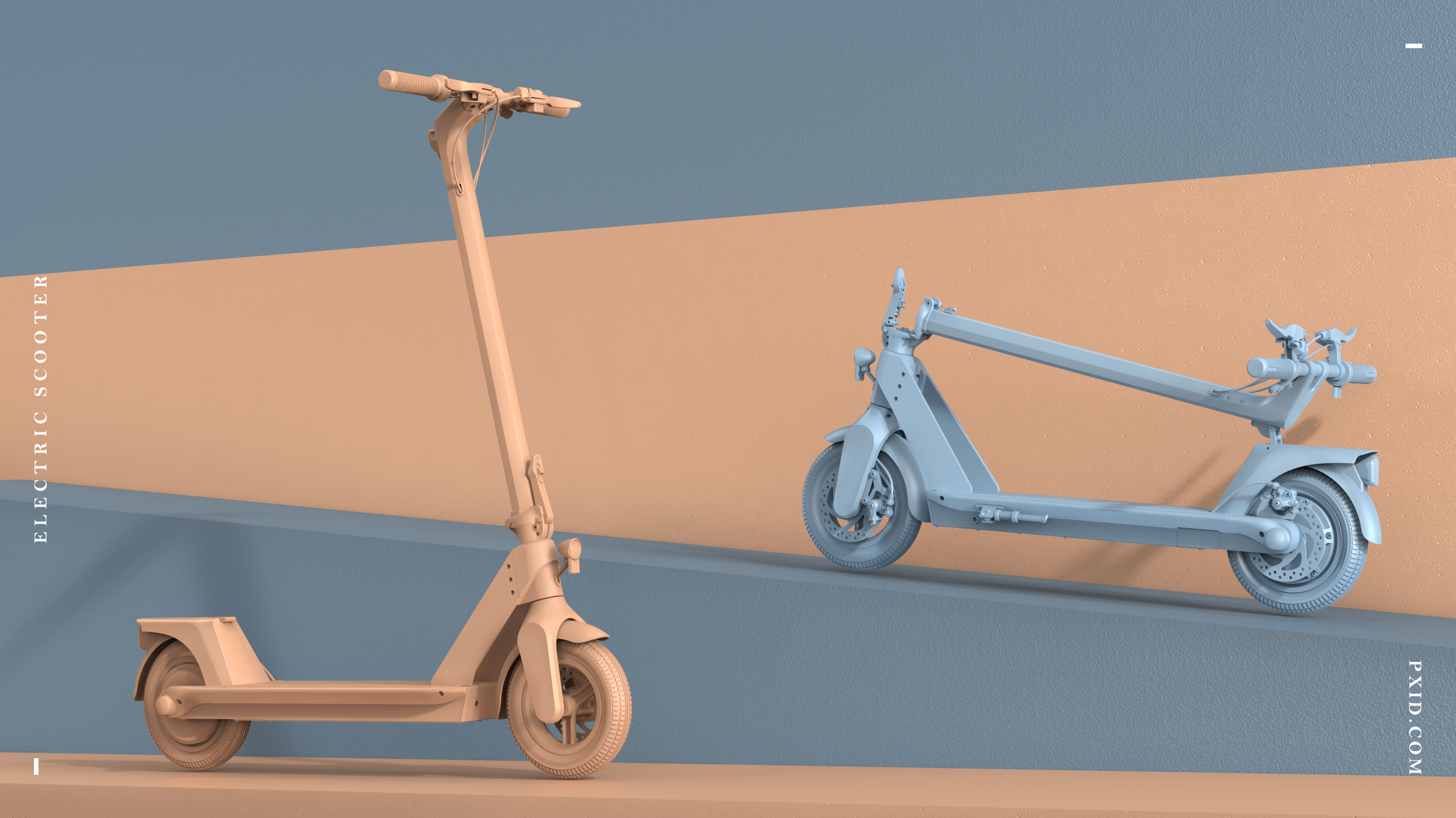 Electric scooter，Design of electric scooter，industrial design，Vehicle design，Electric vehicle，