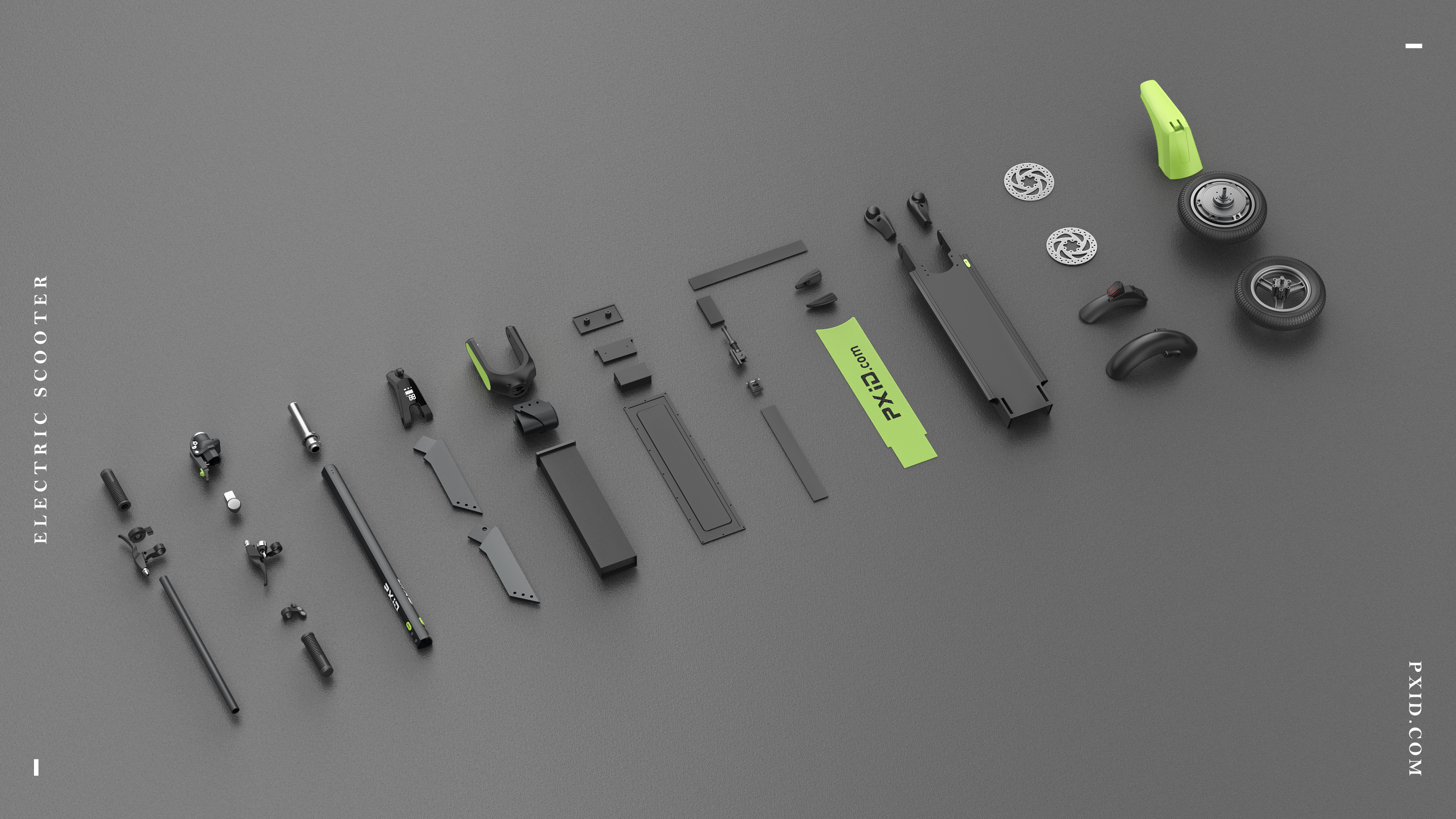 Electric scooter，Design of electric scooter，industrial design，Vehicle design，Electric vehicle，