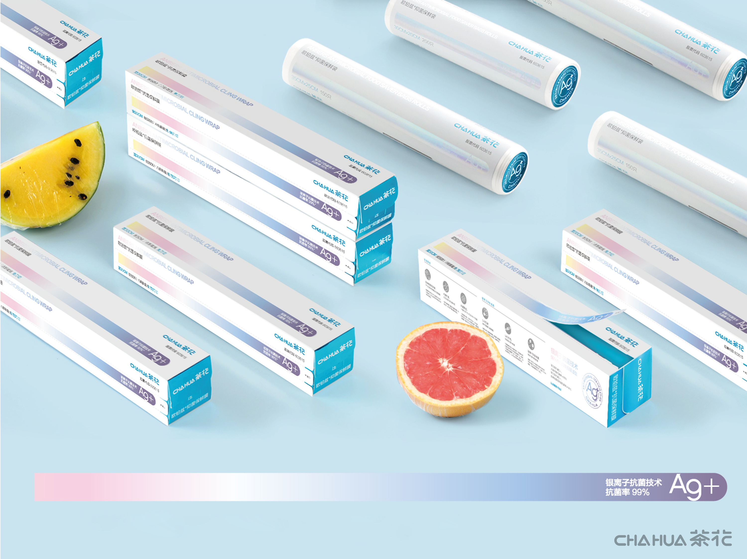 Antibacterial，Fresh keeping film，Silver ion，Home Furnishing，Kitchen supplies，disposable，kitchen，Camellia，
