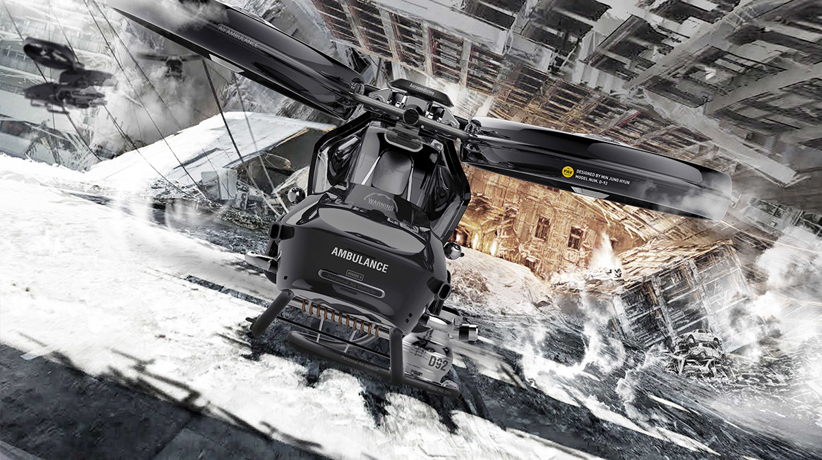 Medical rescue helicopter，vehicle，120 rescue，conceptual design，