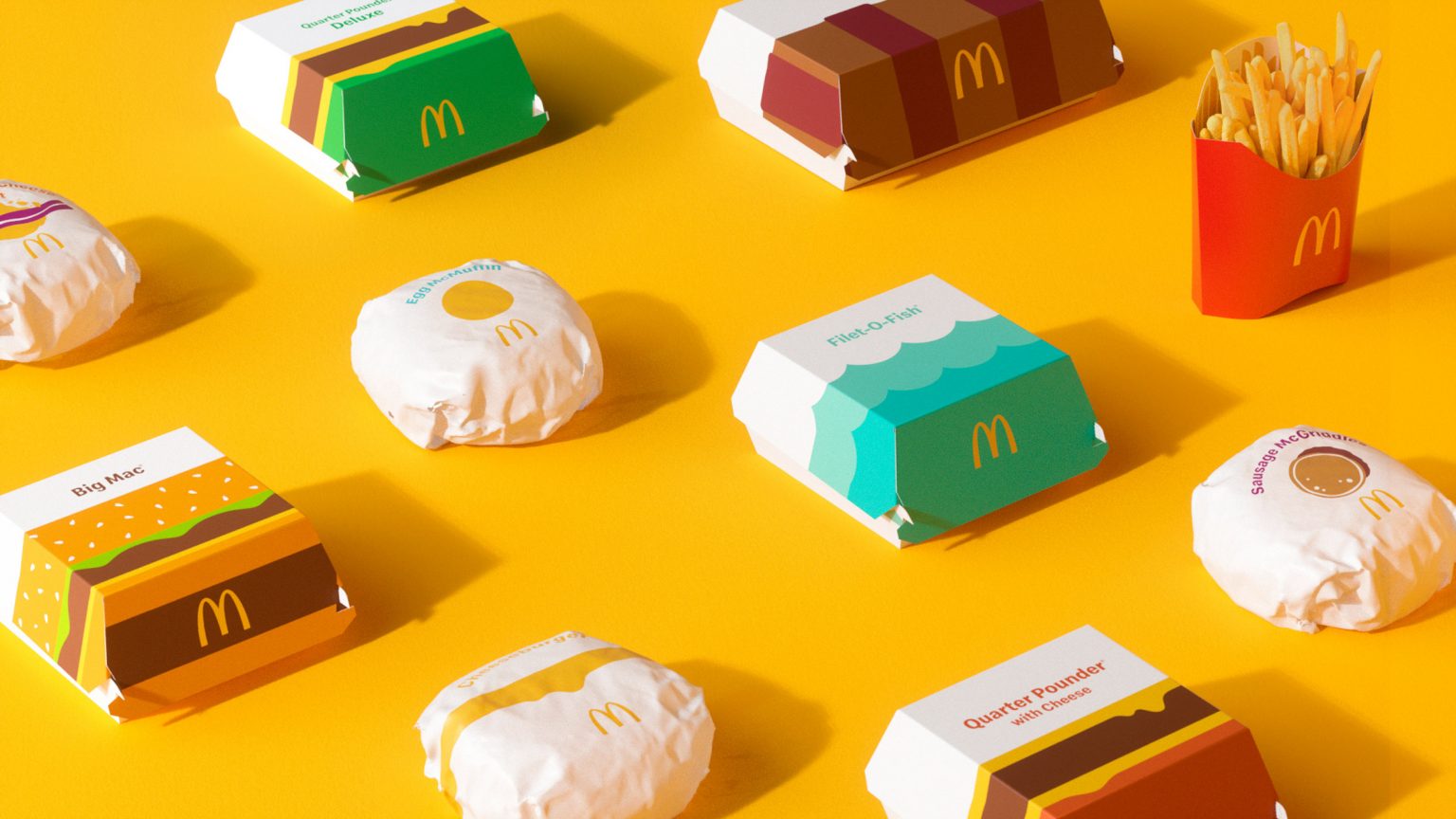 McDonald's，packing，graphic design ，