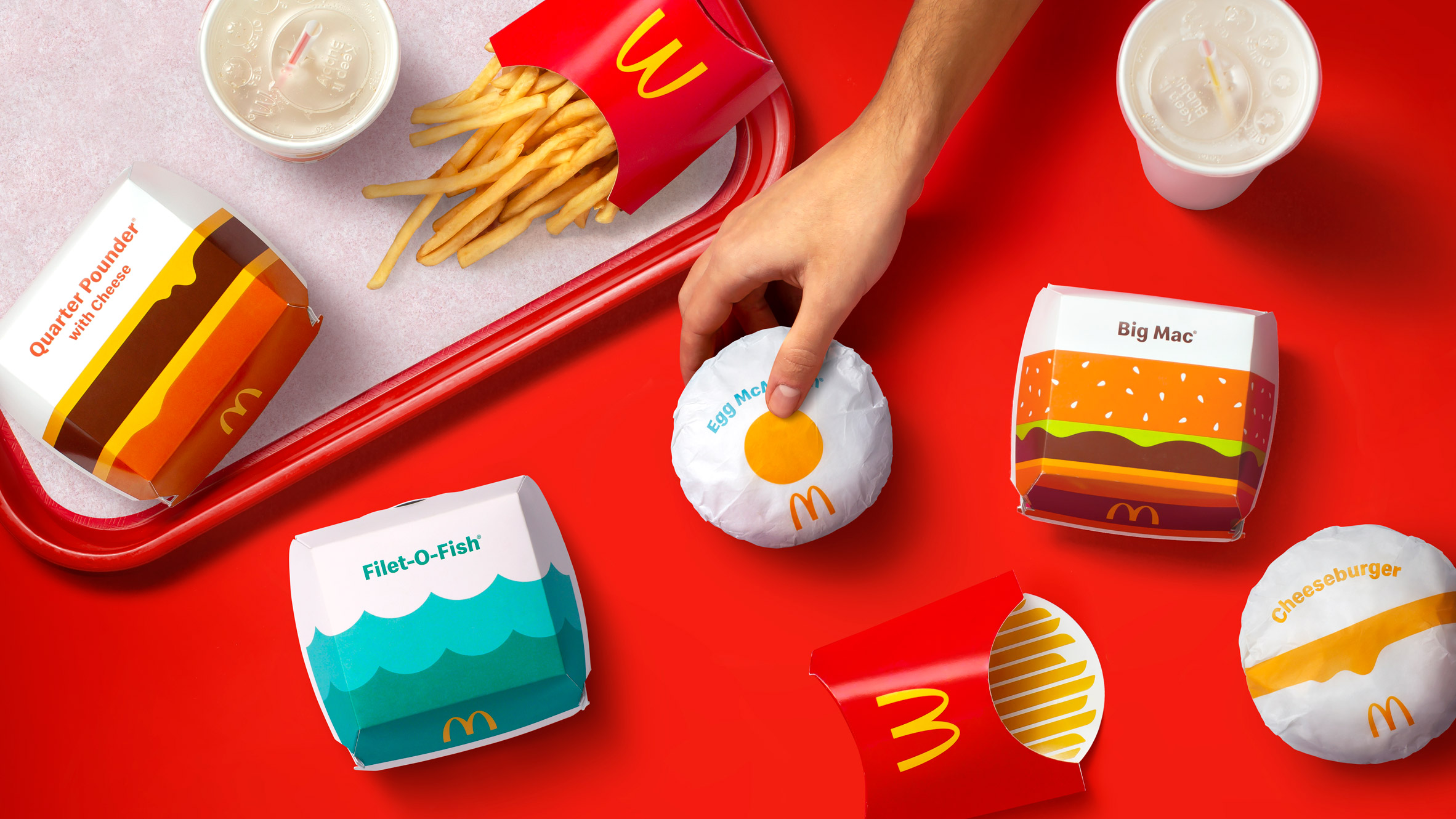 McDonald's，packing，graphic design ，