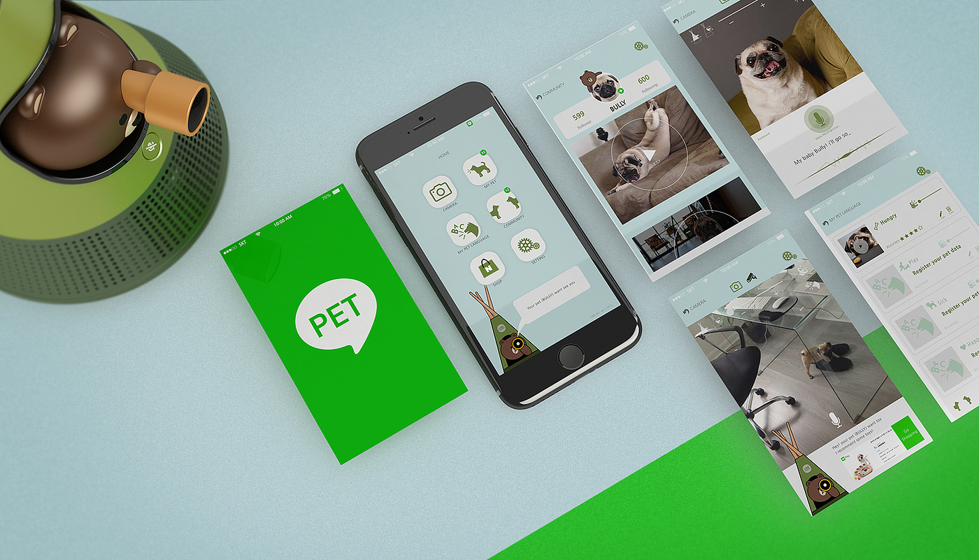 artificial intelligence，Pet intelligent device，Pet social，line，Dog equipment，