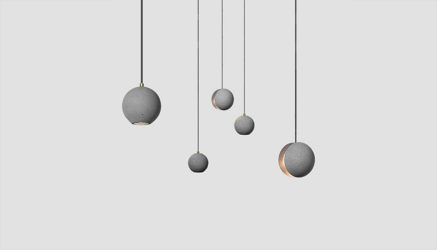 Cement lamp，Cement home，The other side，