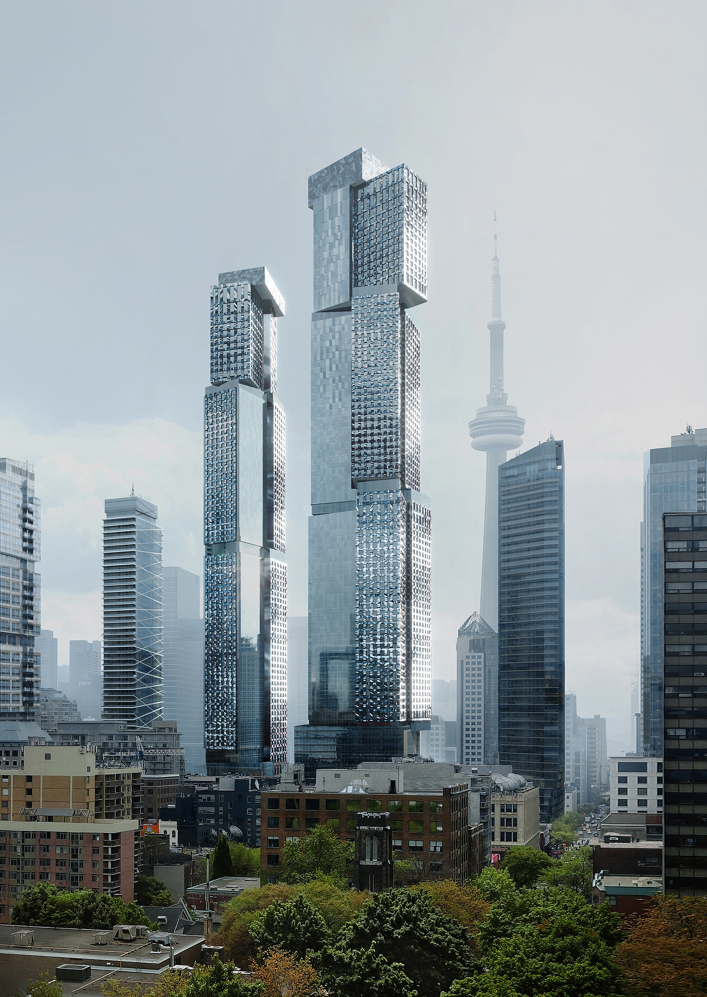 OCAD，skyscraper，Metal，Glass，