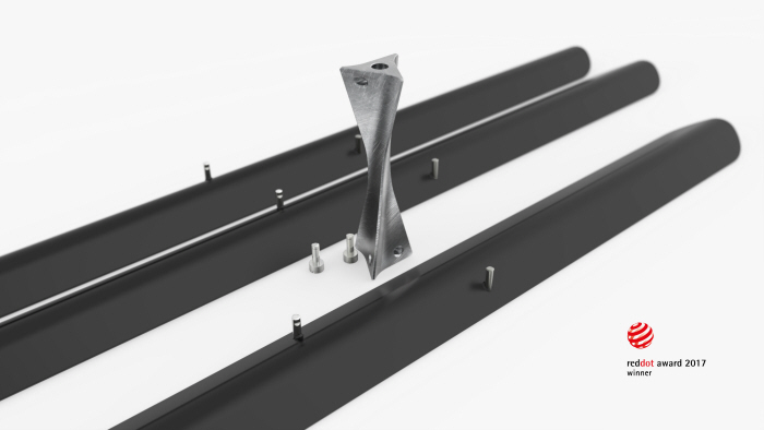 2017 red dot award，Coat rack，Minimalism，Detail drawing，