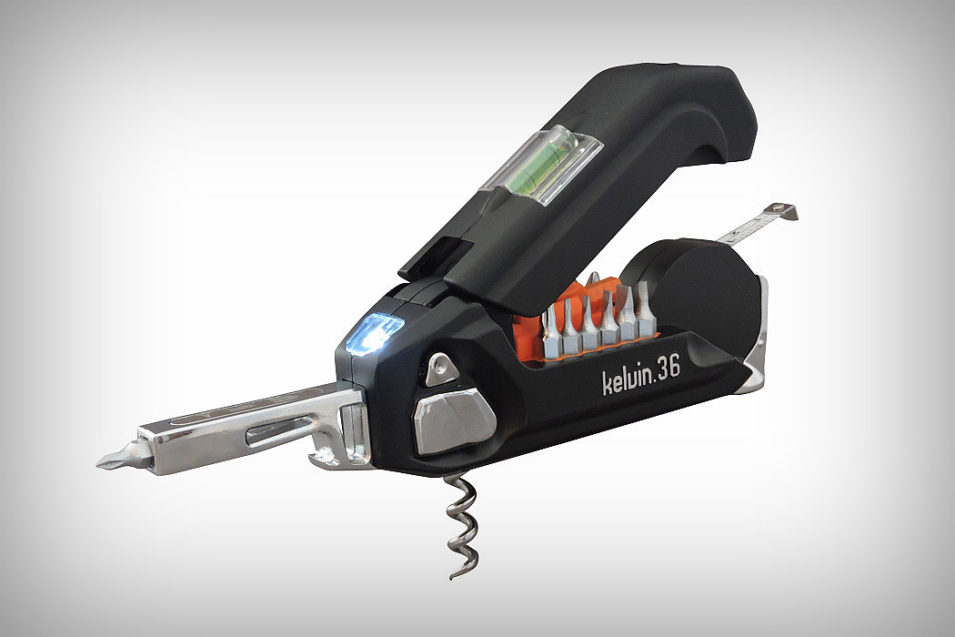 tool，Bottle opener，bolt driver，Flashlight，Metal，