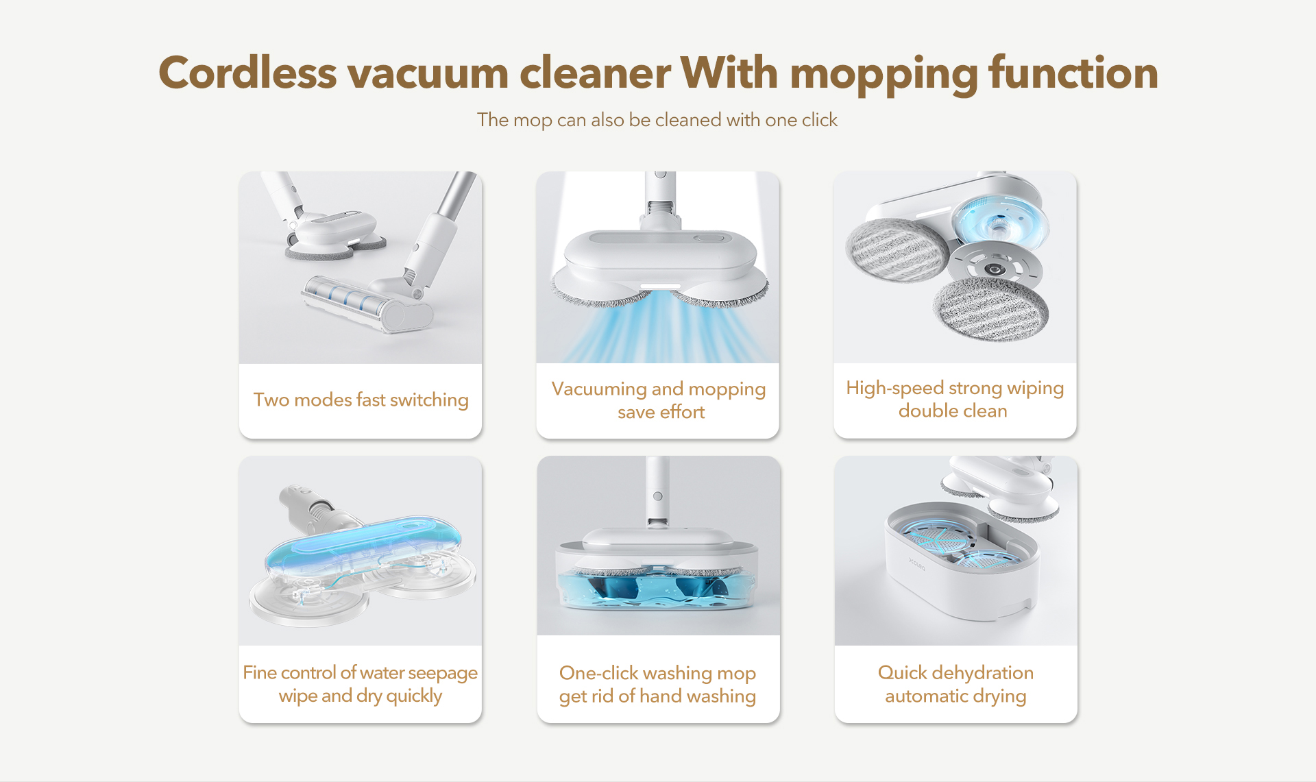 Wireless suction and towing integrated vacuum cleaner，