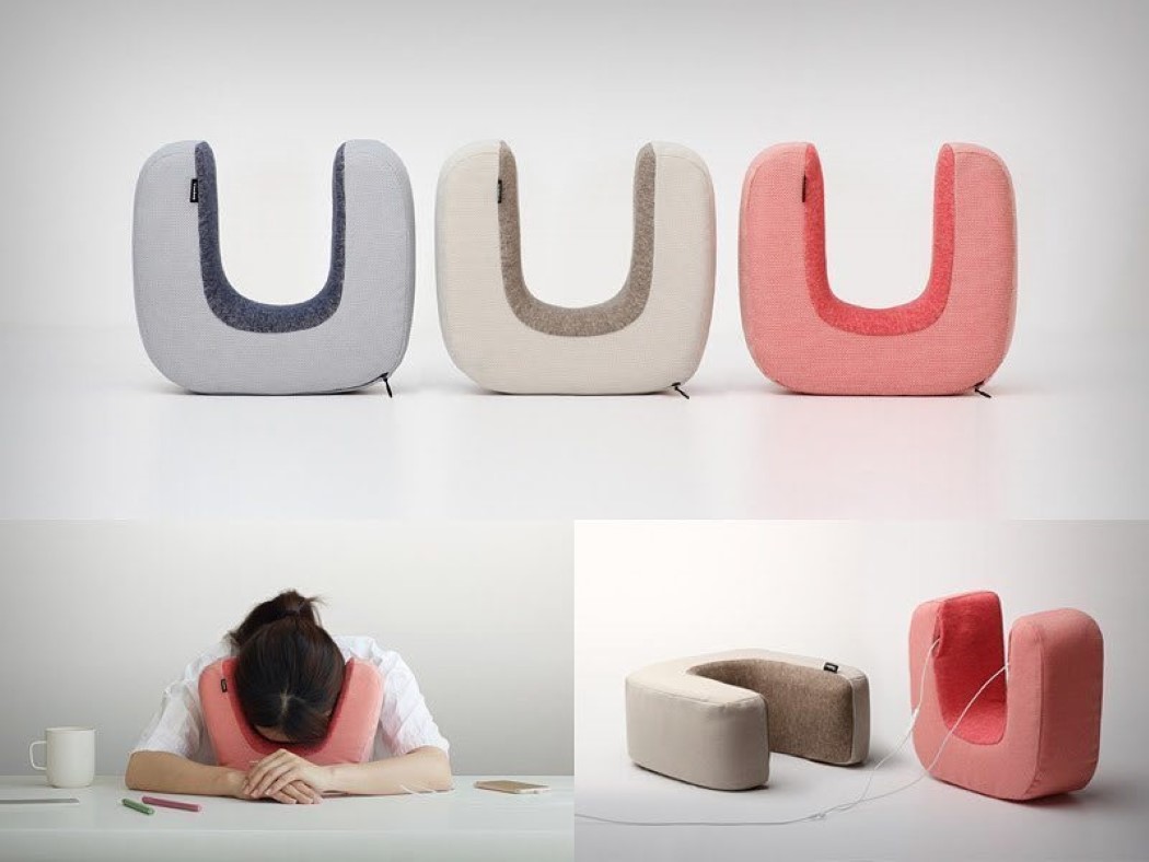 Music pillow，U-shape，Textile，to work in an office，siesta，