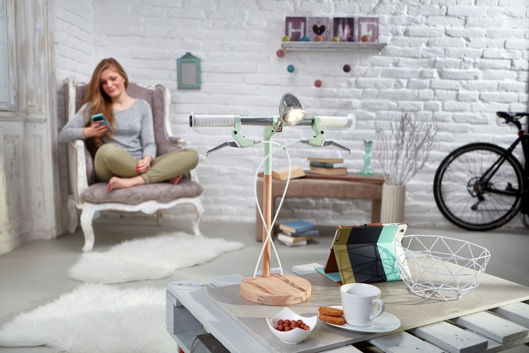 Desk lamp，children，Bicycle，spare parts，Metal，