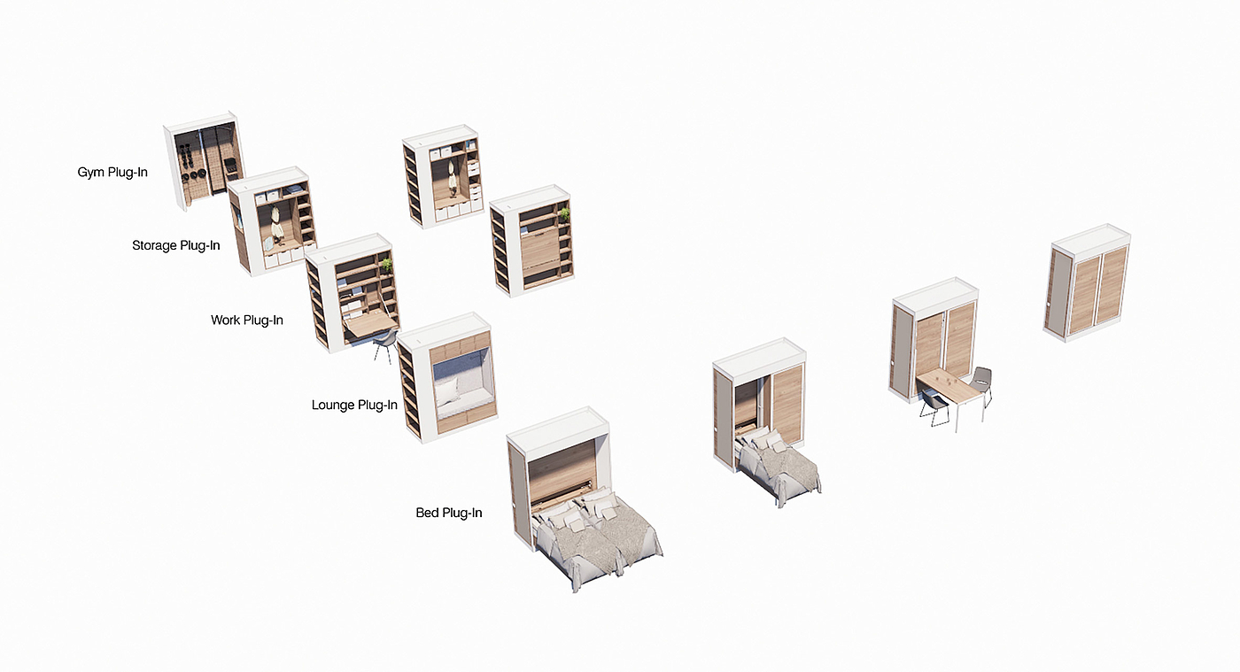 apartment，furniture，modular，