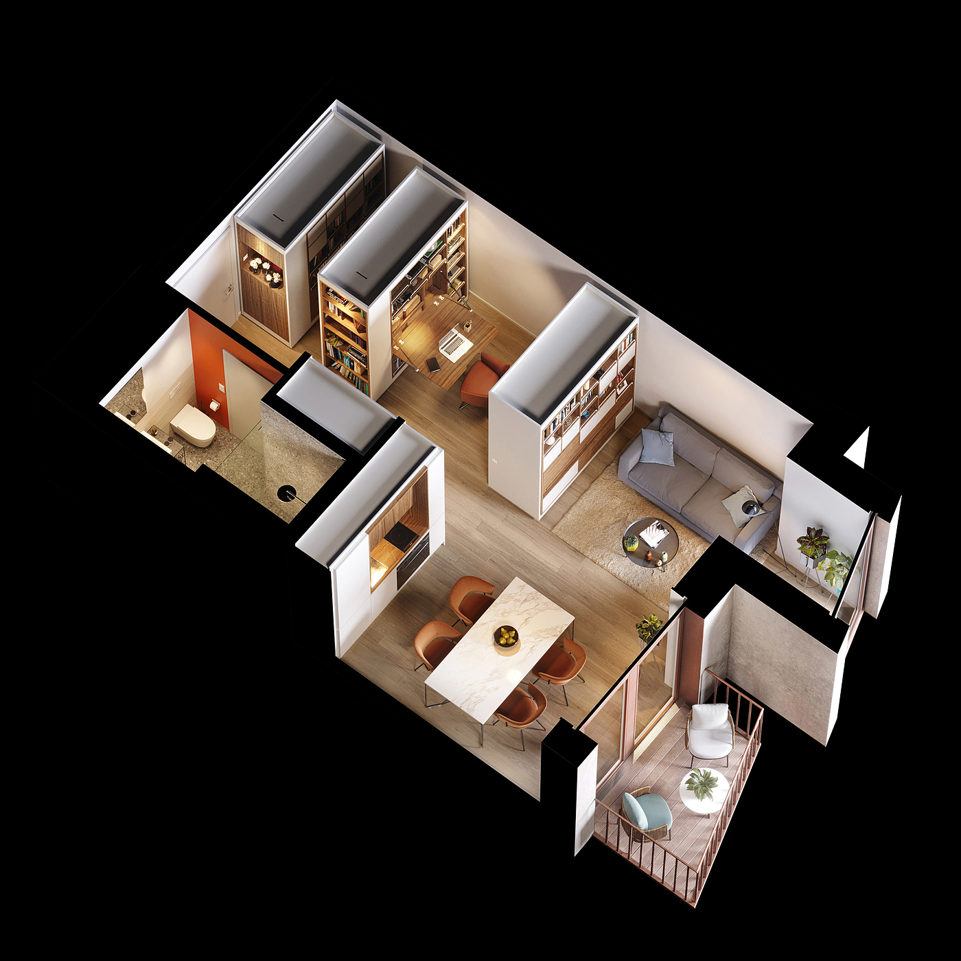 apartment，furniture，modular，