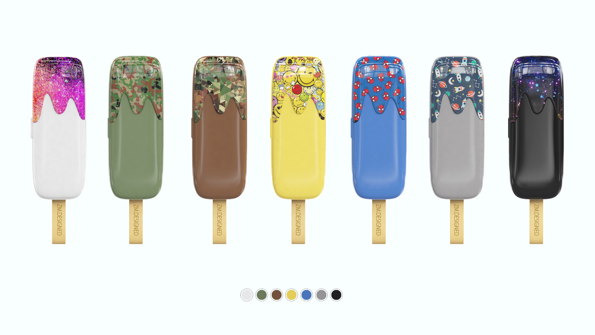 diy，Ice cream，Splicing pencil case，be easy to carry about，