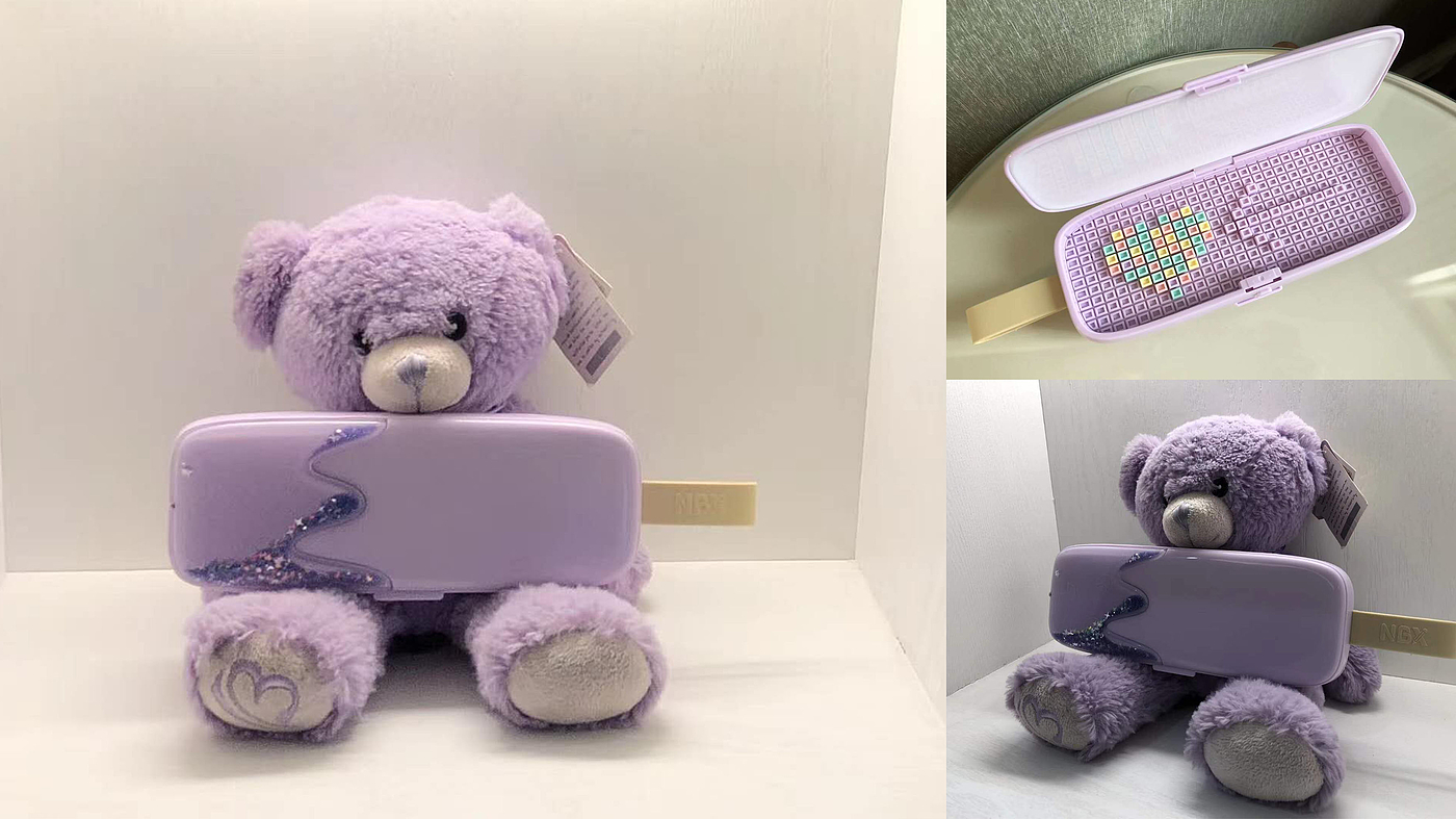 diy，Ice cream，Splicing pencil case，be easy to carry about，