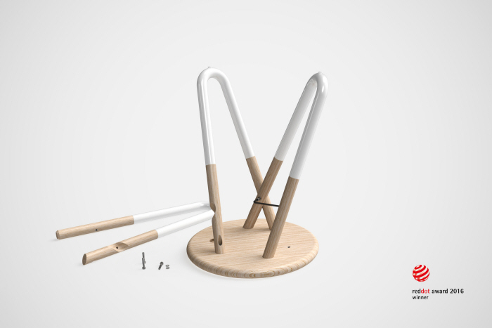 2016 red dot award，woodiness，Tables and chairs，Minimalist design ，Simplicity，
