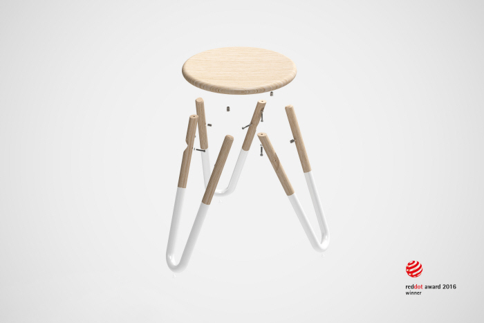 2016 red dot award，woodiness，Tables and chairs，Minimalist design ，Simplicity，