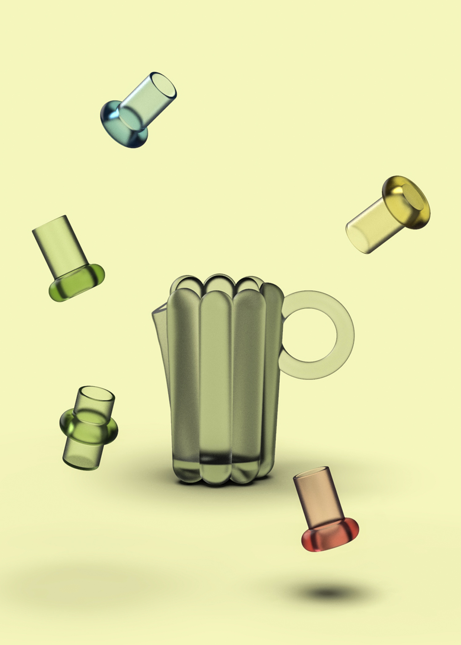 glass，Glass products，flower receptacle，@50yushi，