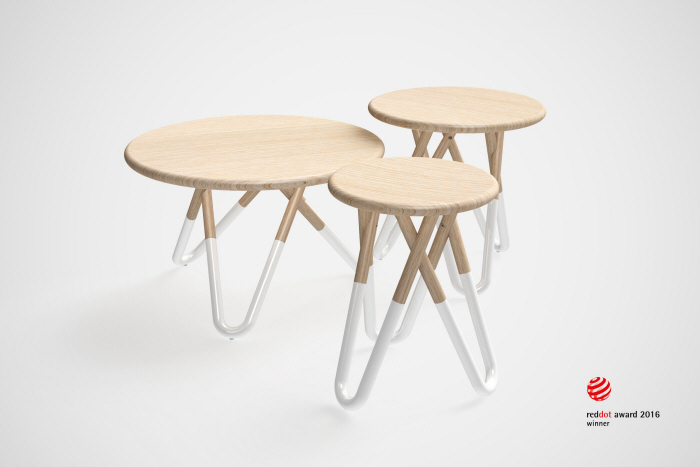 2016 red dot award，woodiness，Tables and chairs，Minimalist design ，Simplicity，