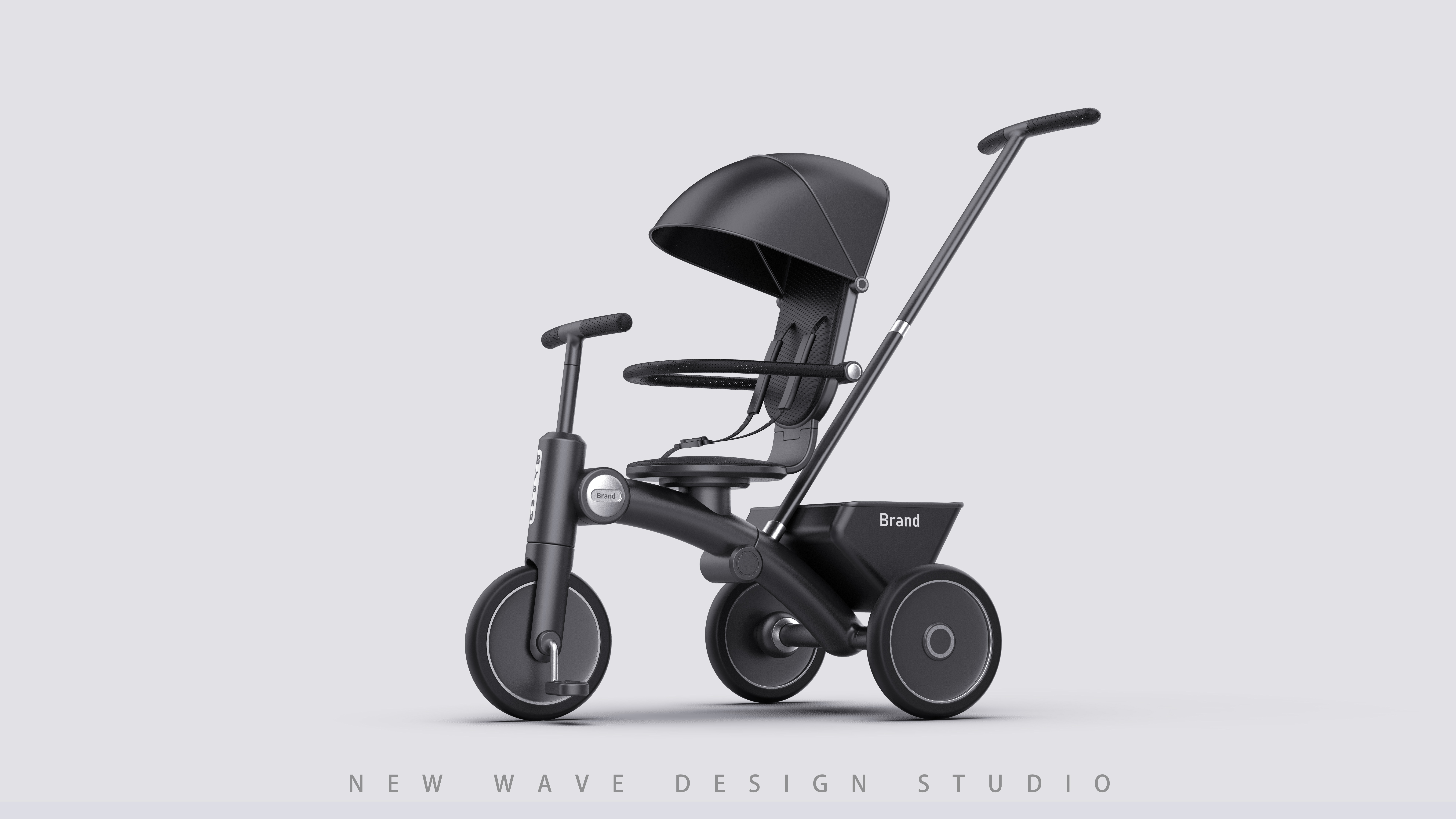 baby carriage，Mother and baby，Children's car，Tricycle，industrial design，product design，