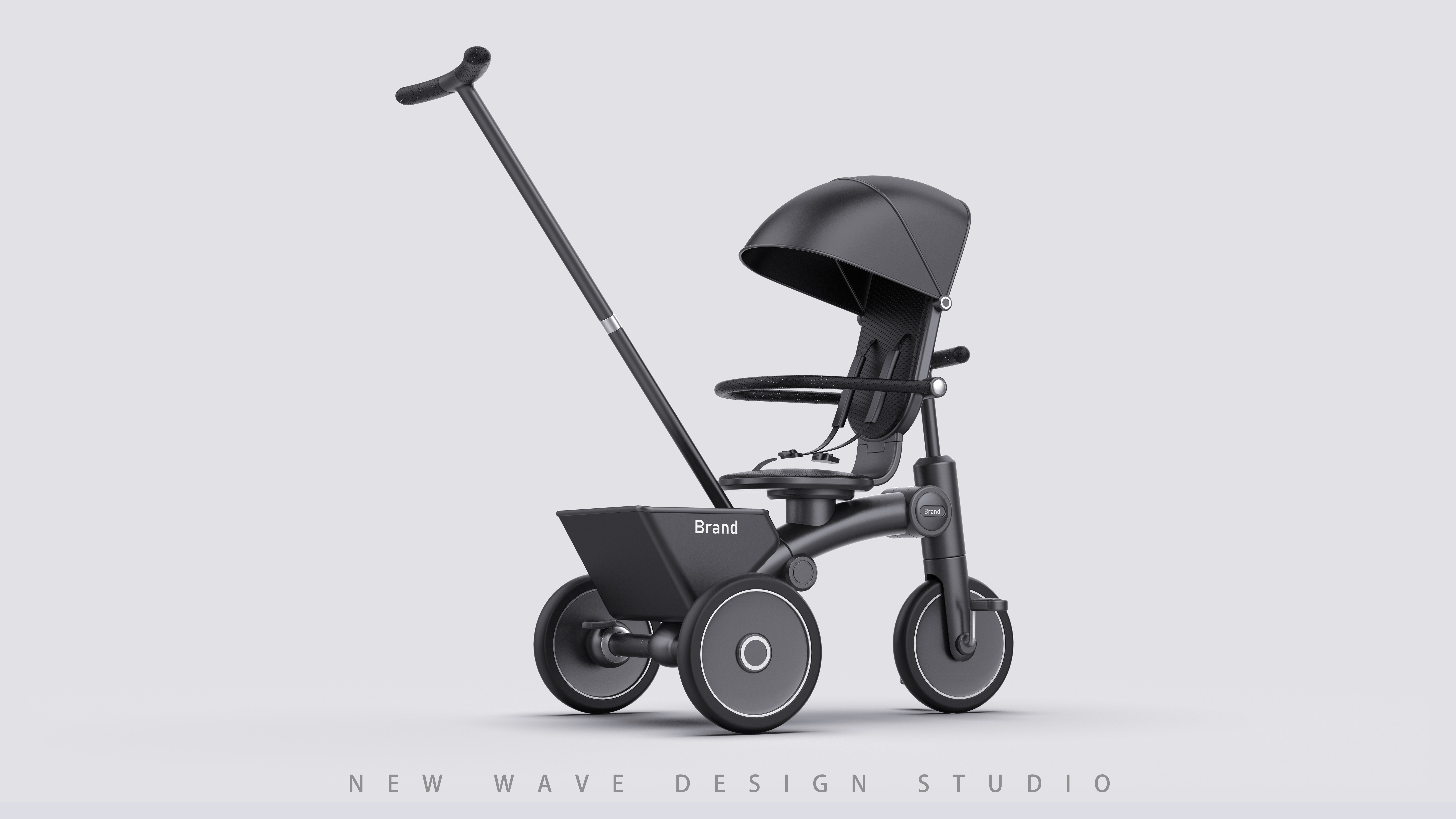 baby carriage，Mother and baby，Children's car，Tricycle，industrial design，product design，